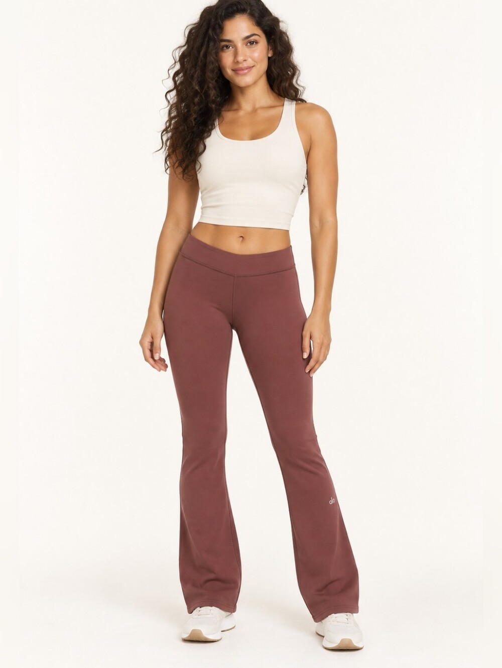 Alo Yoga Airbrush Cherry Cola Low Rise Bootcut Leggings Large